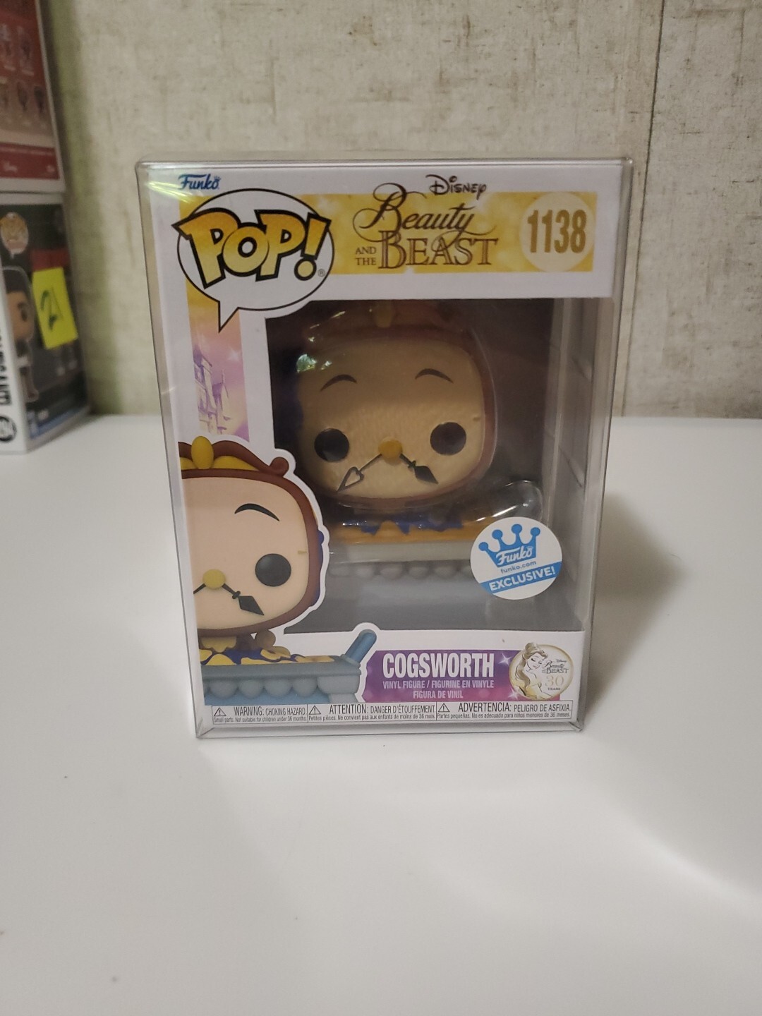 Funko Pop! Vinyl: Disney - Cogsworth - Funko (Exclusive) #1138