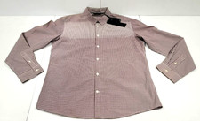 Jack Jones Men's Micro-Plaid Long Sleeve Shirt Size China-XXXL US Large