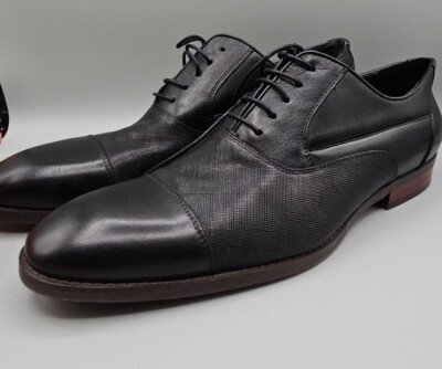 Steve Madden Proctor Leather Oxford Dress Shoes Lace Up Cap  display picture 1