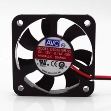 AVC DS05010R12L 5010 DC12V 0.14A 5CM 2-Wire Silent Cooling Fan