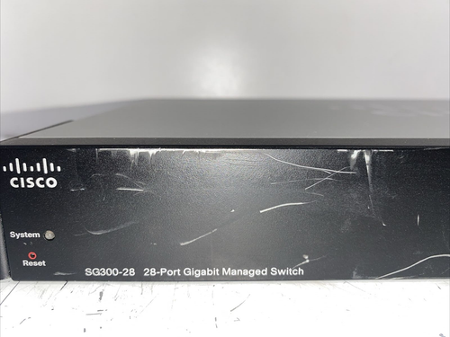 Cisco SG300-28 28-Port 10/100/1000 Gigabit Managed Switch SRW2024-K9 V02 - Picture 2 of 8