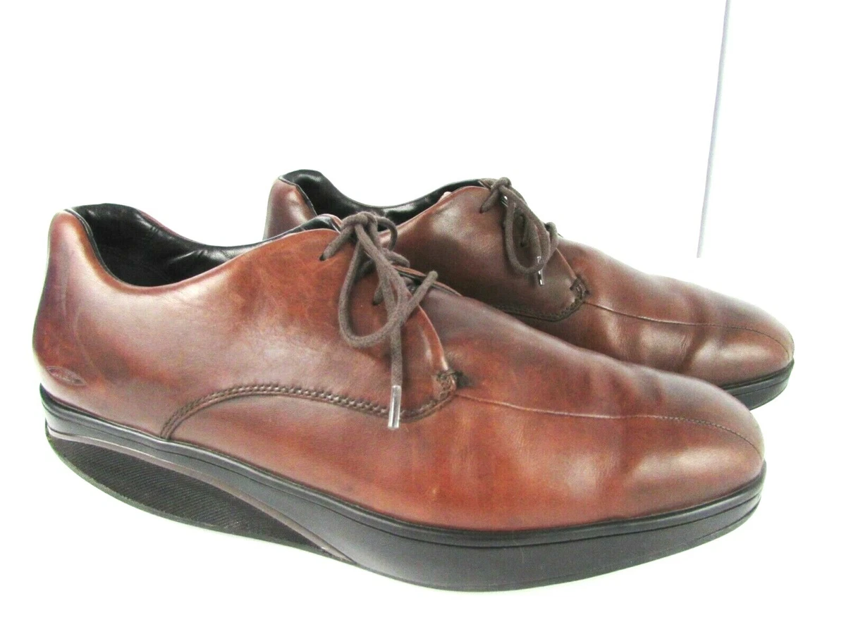 MBT Men s Rocker Dress Shoes Oxford Brown Leather 11 11.5 eBay