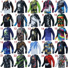 Maglia downhill uomo manica lunga dirt bike motocross fuoristrada DH MTB ATV MX jersey