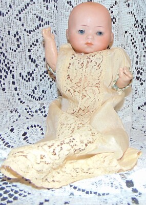 Tiny 8'' Antique German Bye Lo Style Baby KB 7 1/2 MARK ON NECK...