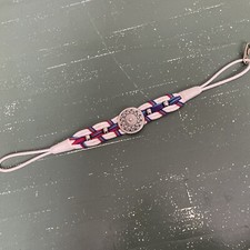 Vintage Braided Belt With Buckle 80  s - 90  s Style - Size S/M Hook Closure