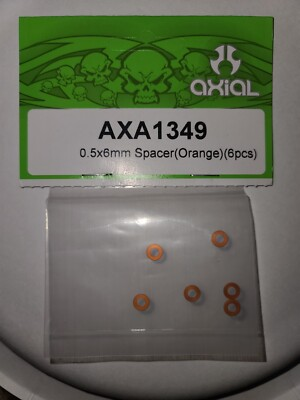 #ad AXIAL AXA1349 Spacer 0.5x6mm Orange Washer $7.00