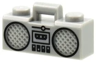 1 Lego Minifigure, Utensil Radio Boom Box with Bar Handle  accessories