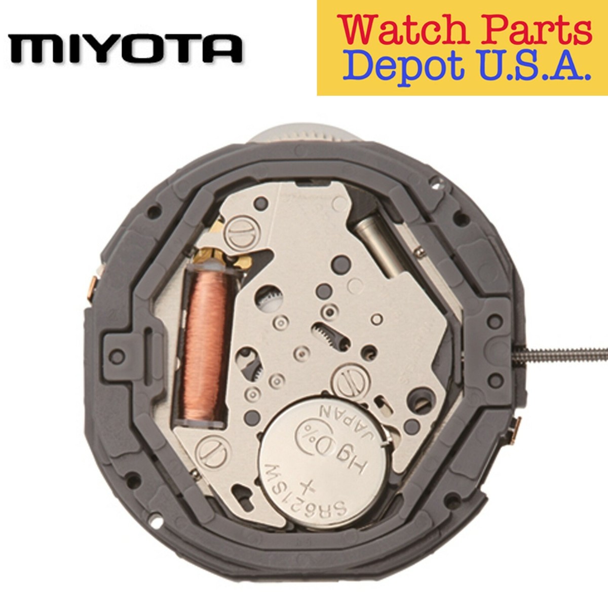Original Miyota 6P29 Japan Quartz Movement, 3 Hands, 3 Eyes NEW