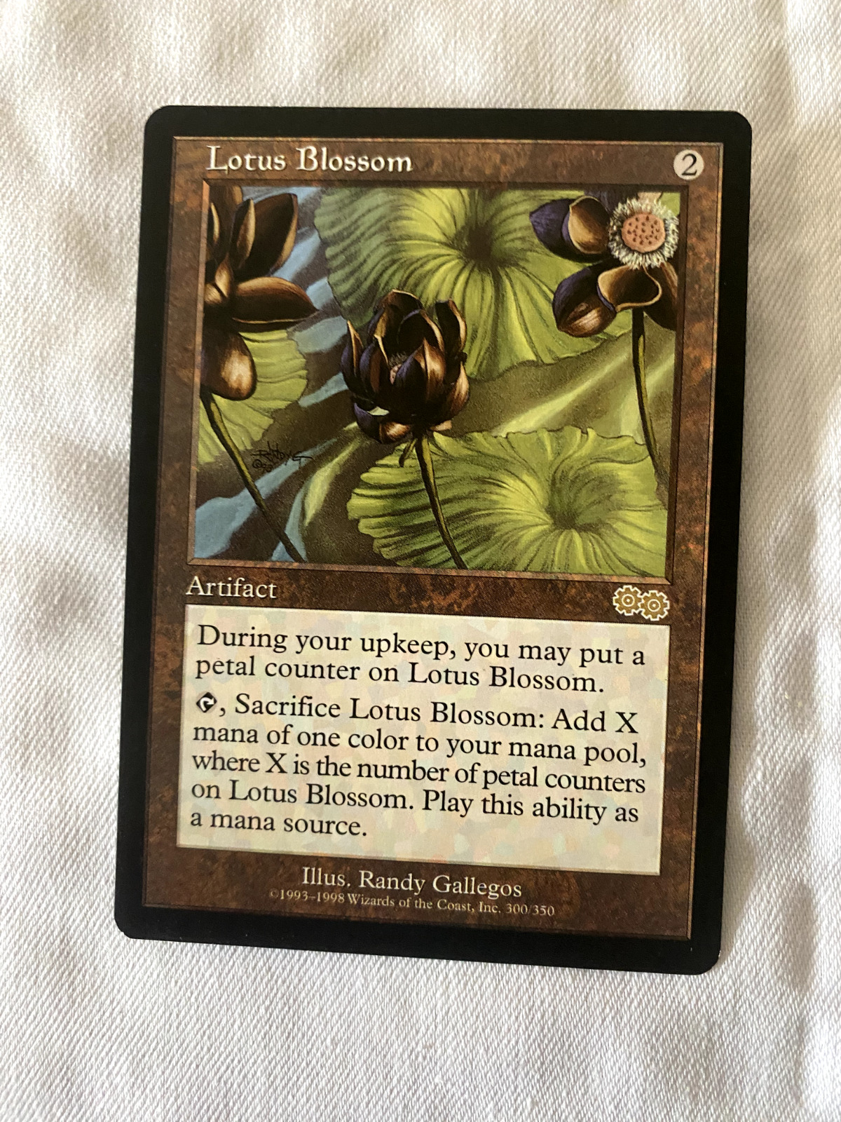 1998 WotC MAGIC the Gathering URZA'S SAGA unplayed mint LOTUS BLOSSOM 300/350