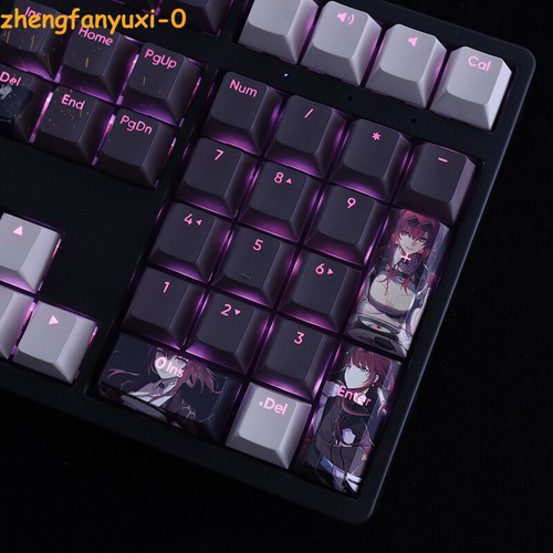 108Keys Honkai: Star Rail Kafka PBT Transparent Keycaps for Cherry MX Keyboard - Picture 6 of 6