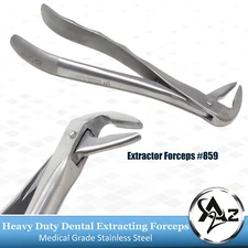 TOP GERMAN PREMIUM EXTRACTING FORCEPS #859 ROOT TIP TC BEAK SERRATED DENTAL TOOL