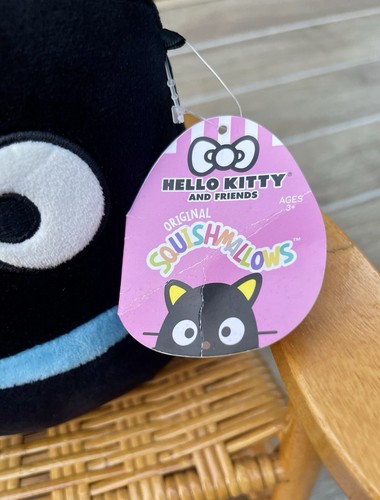 Peluche gatto nero Squishmallows Chococat Sanrio 7-8" nuovo con etichetta peluche Hello Kitty - Foto 2 di 4