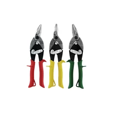MIDWEST 6716RLS Aviation Snips 3PC Set Straight , Wide Right, Left Cuts USA MADE