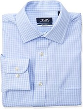 NWT Mens Chaps Regular-Fit Performance Comfort Stretch Spread-Collar Dress Shirt