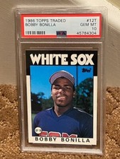 1986 Topps Traded Bobby Bonilla PSA 10 Rookie RC Card #12T NEW CASE LOW POP