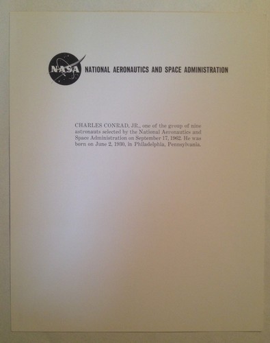 Astronaut Charles Conrad Signed Official NASA Apollo 12 Mission Photograph - Picture 3 of 3