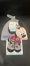 Disney Newborn Baby Mickey Mouse Hat  Socks Set
