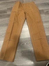 Carhartt Pants Mens 36x34 Loose Fit Firm Duck Double-Front Utilty Work B01-M 