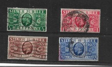 KING GEORGE V SILVER JUBILEE SET OF FOUR  USED SG  453 -456 REF 993
