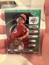 2024 Bowman Draft Chase Burns Night Green Refractor 56/99 Reds