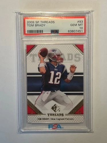 2009 SP THREADS Tom Brady #93 PSA 10 GEM MINT