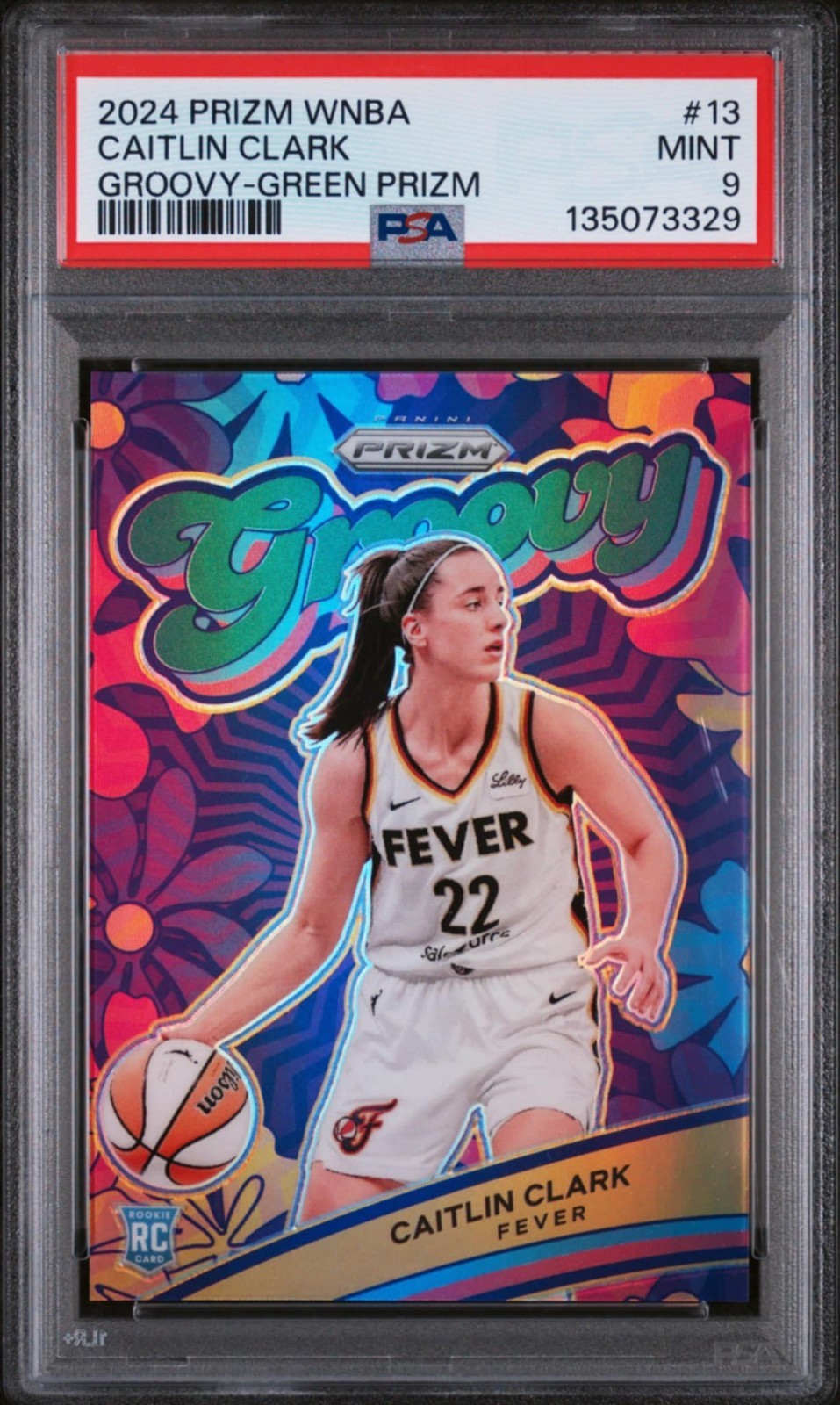 2024 Panini Prizm WNBA - Groovy Caitlin Clark #13 Green Prizm (RC)
