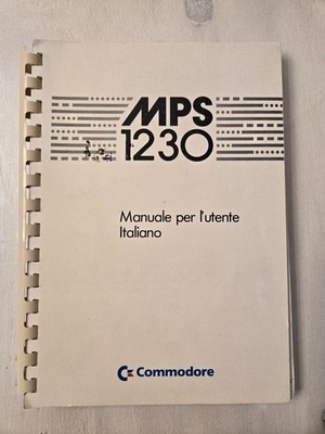 Commodore CBM 64/128 & Amiga: Handbuch Nadeldrucker MPS 1230 Italienisch