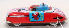 Vintage Marx Wind Up Disney Donald Duck Mickey Minnie Tin Car 1940 Works No Head