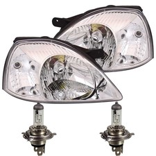 Scheinwerfer Set für Kia Rio Typ DC Bj. 02-05 Facelift mit Blinker(weiß) H4