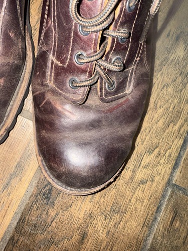 Origin Boots Mens Size 11.5 EE Brown Leather Lace Up Vibram Made in Maine USA - Picture 8 of 16