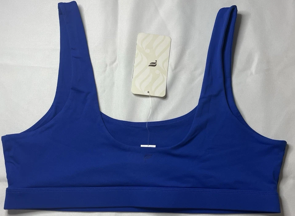 Sutiã esportivo Fabletics Lola baixo impacto azul clássico 1X novo com etiquetas - Imagem 3 de 4