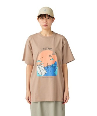 [Snow Peak] Camping Graphic T-Shirt Ts-25Au008 T-Shirt, Short Sleeve, Men'S/Wom_