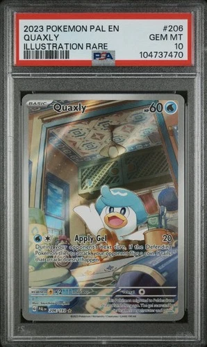 PSA 10 Quaxly Illustration Rare 206/193 Pokemon  Paldea Evolved
