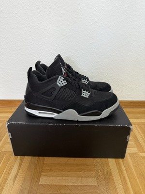 Nike Air Jordan 4 Retro Black White Black Gr. 45,5 US 11.5 Neu mit Box