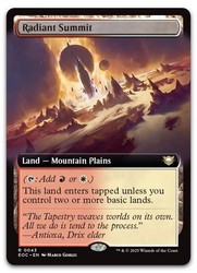 Radiant Summit (Extended Art) Commander: Edge of Eternities #43