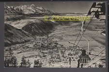 Rppc Jackson Wy Wyoming View From Top Of Snow King Ski Lift Skiing Resort Teton