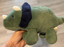 Carter s Just One You Triceratops Plush Dinosaur 10 Green Blue NWOT