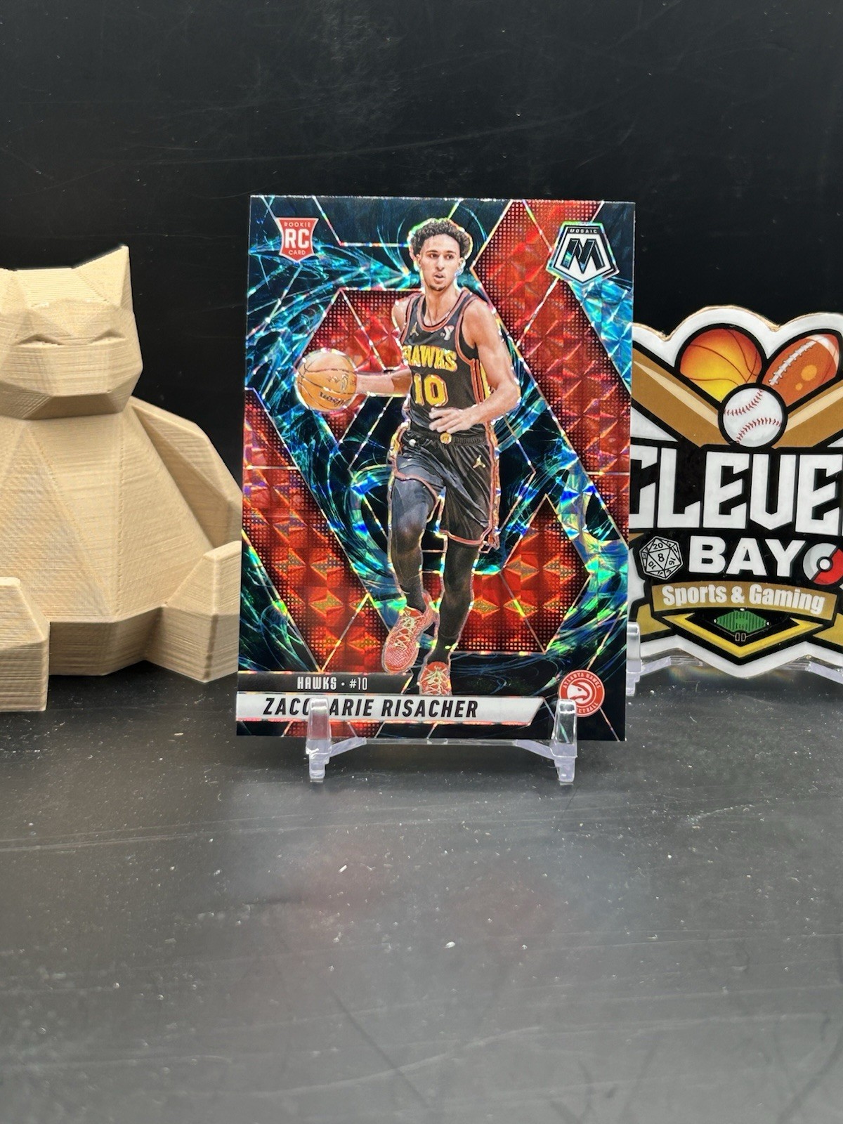 Zaccharie Risacher 2024-2025 Panini Mosaic Genesis SSP Rookie Hawks #213 (CBMH)