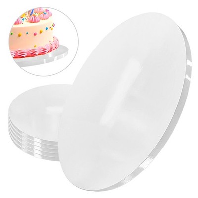 Cake Board Base Weiß 34 cm 1,2 cm Set 5 Stück Cake Drum Rund Luxe Brand4Cake