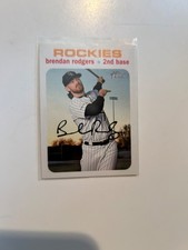 2020 Topps Heritage White Border BRENDAN RODGERS & Chrome Refractor #25/71