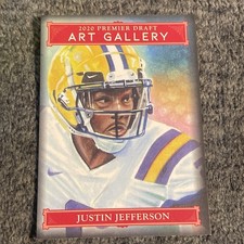 2020 Sage Premier Draft Art Gallery Justin Jefferson #AG-24 Rookie RC
