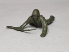Vintage Marx Army Soldier Crawling With Rifle