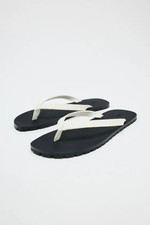 ZARA  leather sandals with rubber sole black & white, size UK4 EU37, new
