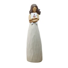 Woman with Dog Figurines, Sympathy, Memorial, Pet Loss Gifts, Westie Gifts fo...