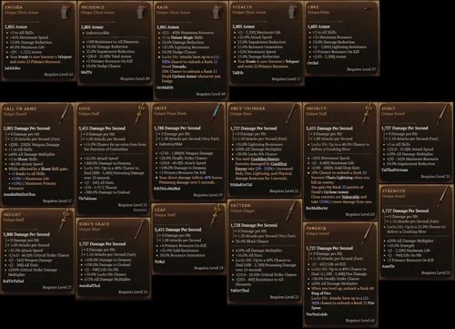 Diablo 4 Diablo IV Season 15 Runewords Enigma Grief Infinity Lore Spirit Stealth