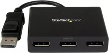 NEW StarTech.com MSTDP123DP 3-Port Multi Monitor DisplayPort MST Hub FREE SHIP