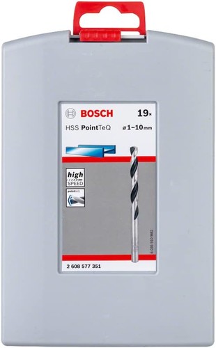 Bosch Professional HSS Spiralbohrer PointTeQ Set Zubehör Metall ProBox 19tlg - Bild 12 von 12