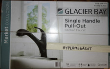 Glacier Bay Market Pull Out Sprayer Single Handle Kitchen Faucet Matte Black