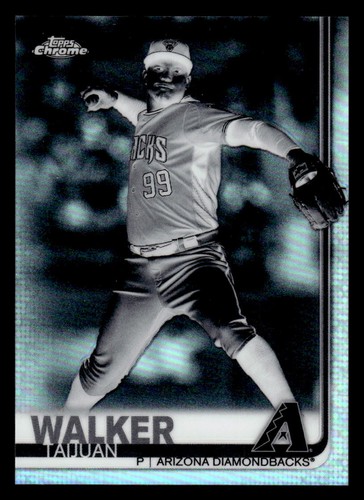 2019 Topps Chrome #143 Taijuan Walker Negative Refractor Arizona - Picture 1 of 2