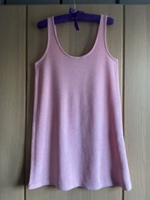 BNWT H&M LADIES PINK TOWELLING DRESS SIZE SMALL